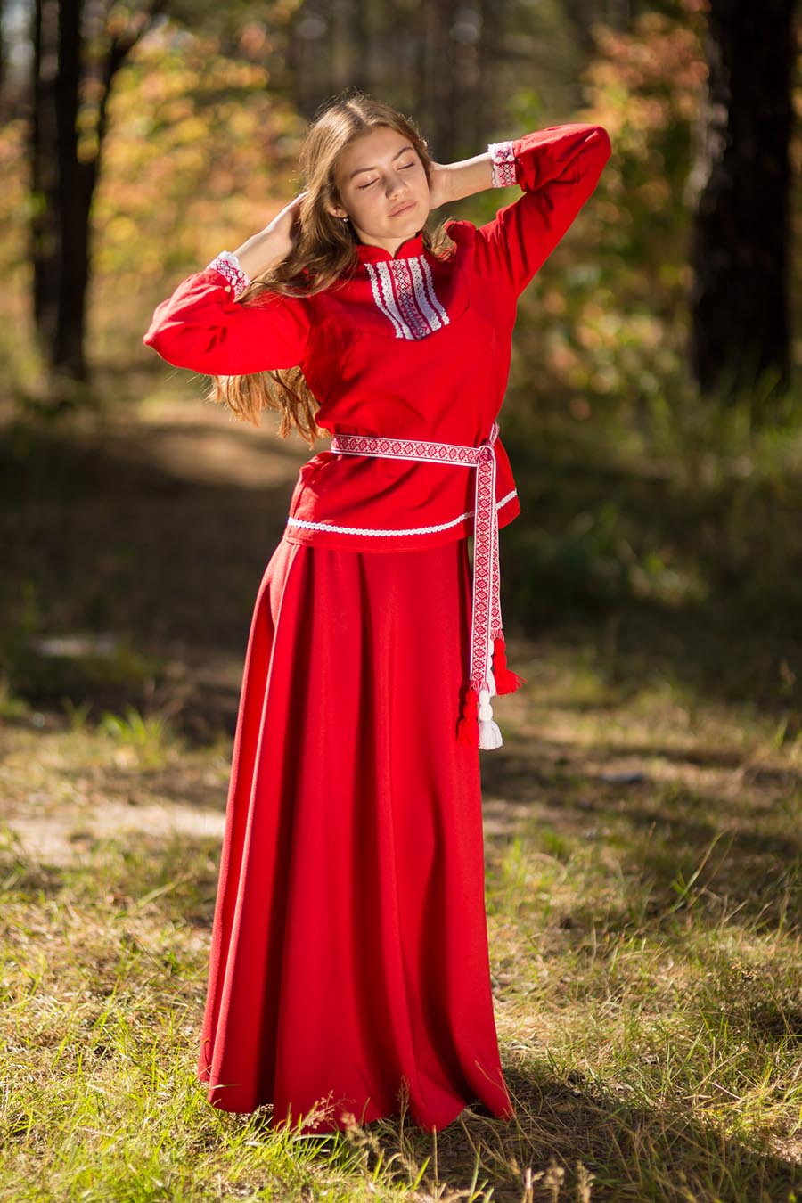 Underwear Women in Slavic costumes in Zhuji
