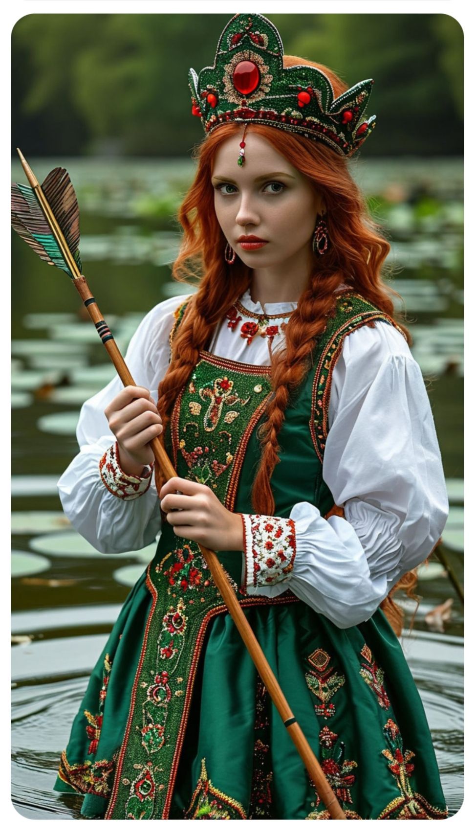 Nude girl Girls in Slavic costumes in Zhuji